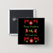 Weihnachtsgeschenke für Heimwerker Button (Vorne & Hinten)