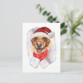 Weihnachtsgeschenke für Hunde Feiertagspostkarte (Stehend Vorderseite)