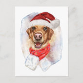 Weihnachtsgeschenke für Hunde Feiertagspostkarte (Vorderseite)