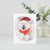 Weihnachtsgeschenke für Hunde Liebhaber Feiertagspostkarte (Stehend Vorderseite)