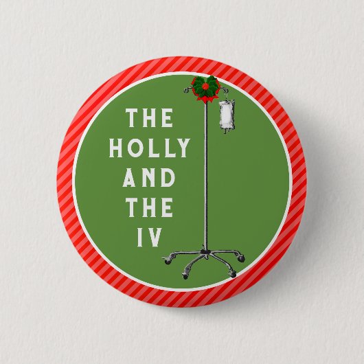 Weihnachtsgeschenke für Krankenschwestern Button (Vorderseite)