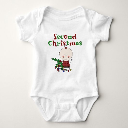 Weihnachtsgeschenke für Mädchen Baby Strampler (Vorderseite)