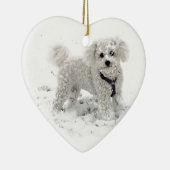 Weihnachtsgeschenke für Mädchen niedlich Bischon F Keramikornament (Rechts)