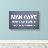 Weihnachtsgeschenke für Männer, Mann Höhle Leinwan Leinwanddruck (Insitu (Holzboden))