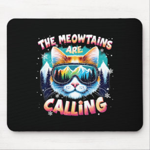 Weihnachtsgeschenke für Skifahrer und Snowboarder  Mousepad