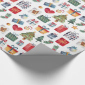 Weihnachtsgeschenke für Wasserfarben Geschenkpapier (Ecke)