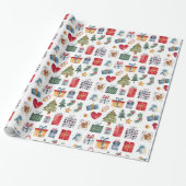 Weihnachtsgeschenke für Wasserfarben Geschenkpapier (Ungerollt)