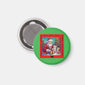 Weihnachtsgeschenke für zwei junge Kätzchen Magnet (Vorderseite/Rückseite)