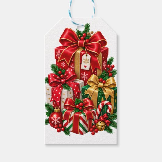 Weihnachtsgeschenke Geschenk-Anhänger Geschenkanhänger (Vorderseite)