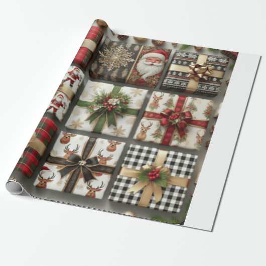 Weihnachtsgeschenke Geschenkpapier (Ungerollt)