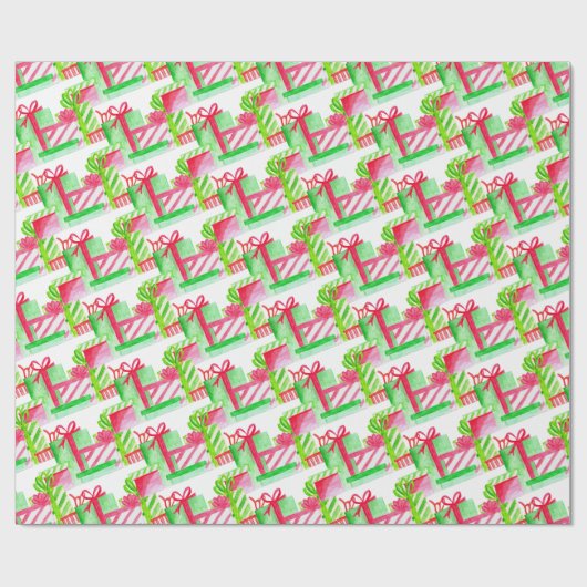 Weihnachtsgeschenke Geschenkpapier (Flach)