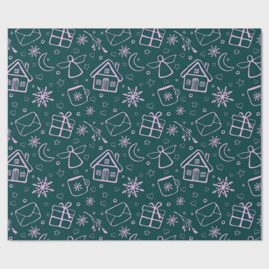 Weihnachtsgeschenke Geschenkpapier (Flach)