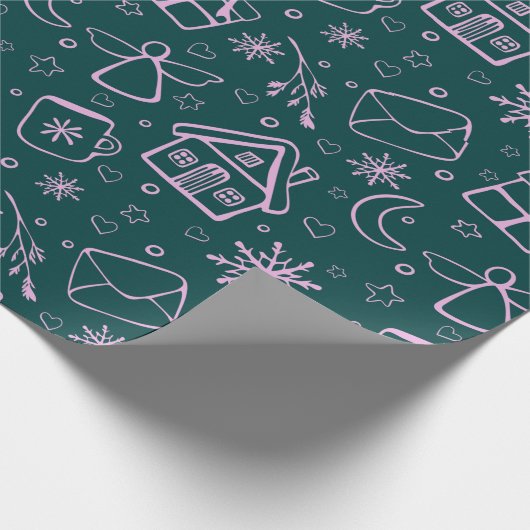 Weihnachtsgeschenke Geschenkpapier (Ecke)