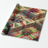 Weihnachtsgeschenke Geschenkpapier (Ungerollt)