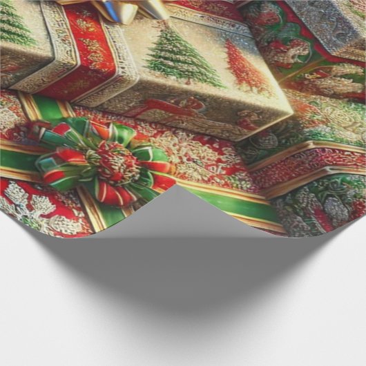Weihnachtsgeschenke Geschenkpapier (Ecke)
