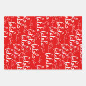 Weihnachtsgeschenke Geschenkpapier Set (Vorderseite)