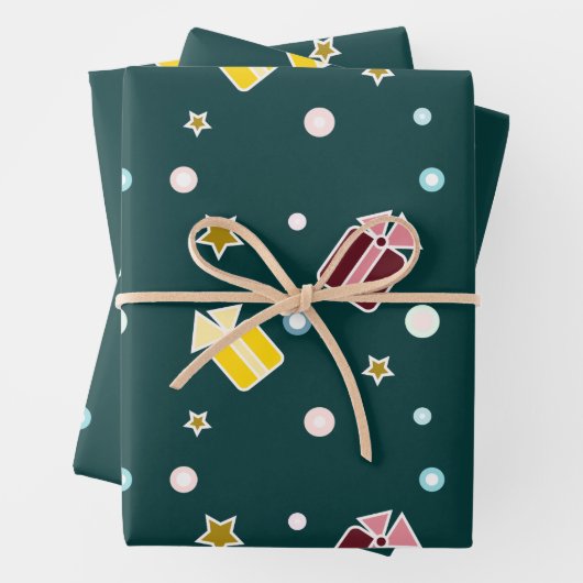 Weihnachtsgeschenke Geschenkpapier Set (Beispiel)