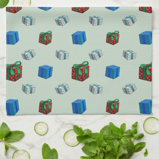 Weihnachtsgeschenke Geschirrtuch (Gefaltet)