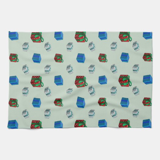 Weihnachtsgeschenke Geschirrtuch (Horizontal)