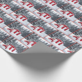 Weihnachtsgeschenke im Schnee Geschenkpapier (Ecke)