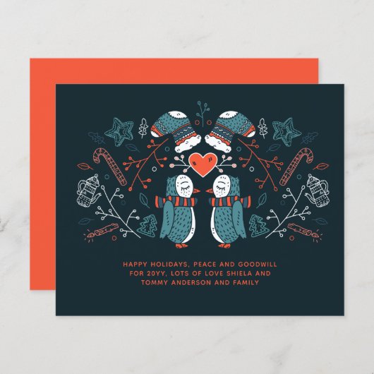 Weihnachtsgeschenke in Hygge Skandinavische Folklo (Vorne/Hinten)