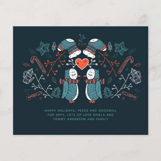 Weihnachtsgeschenke in Hygge Skandinavische Folklo (Vorderseite)