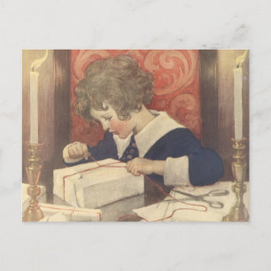 Weihnachtsgeschenke, Jessie Willcox Smith Feiertagspostkarte