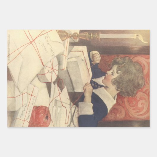 Weihnachtsgeschenke, Jessie Willcox Smith Geschenkpapier Set (Vorderseite 2)