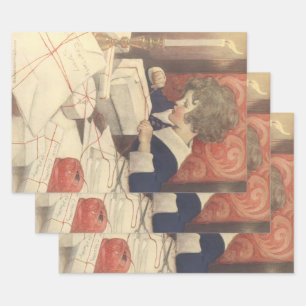 Weihnachtsgeschenke, Jessie Willcox Smith Geschenkpapier Set