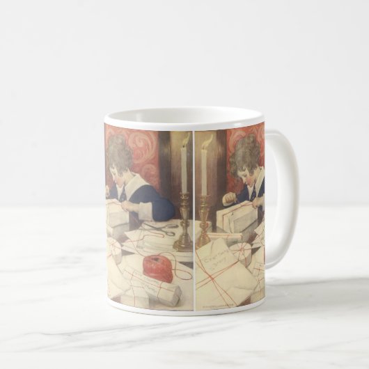 Weihnachtsgeschenke, Jessie Willcox Smith Kaffeetasse (VorderseiteRechts)