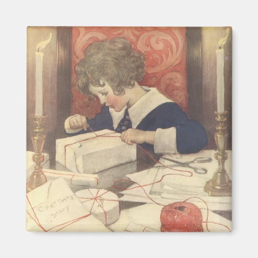 Weihnachtsgeschenke, Jessie Willcox Smith Magnet (Vorne)