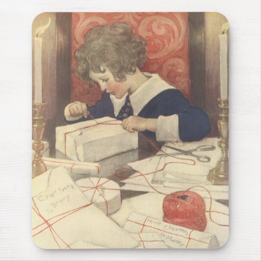 Weihnachtsgeschenke, Jessie Willcox Smith Mousepad (Vorne)