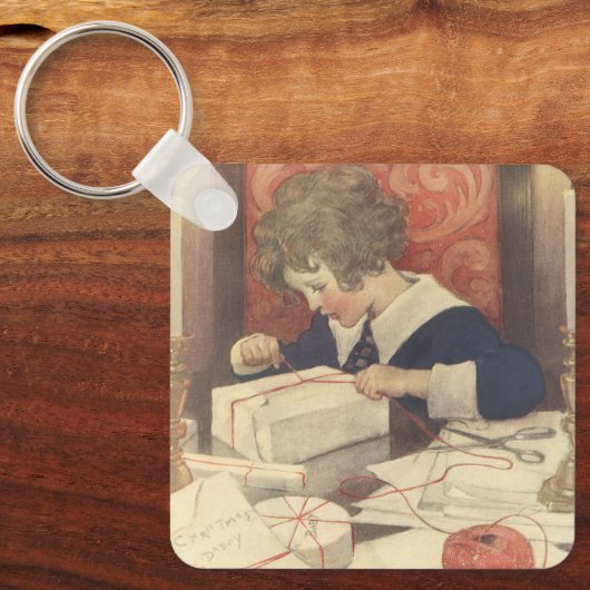 Weihnachtsgeschenke, Jessie Willcox Smith Schlüsselanhänger (Vorderseite)