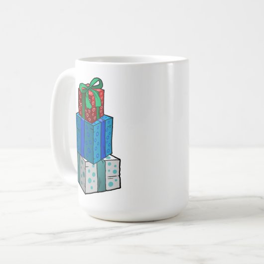 Weihnachtsgeschenke Kaffeetasse (Vorderseite Links)