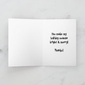 Weihnachtsgeschenke - Kuh Danke (Innenseite)