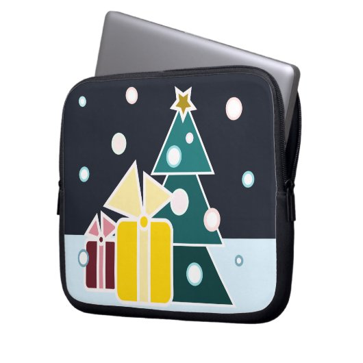 Weihnachtsgeschenke Laptopschutzhülle (Vorderseite Links)