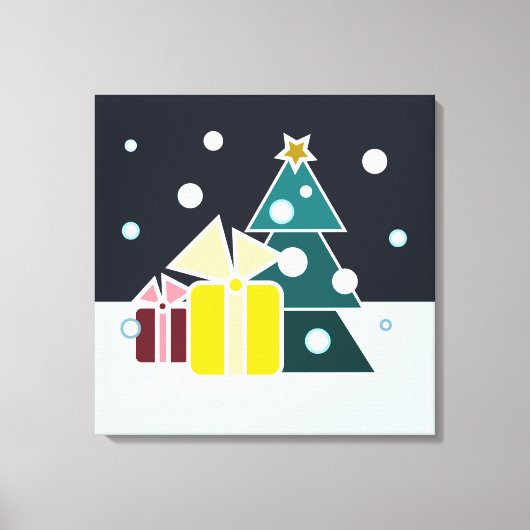 Weihnachtsgeschenke Leinwanddruck (Vorderseite)