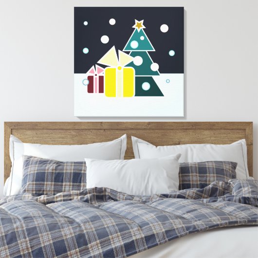 Weihnachtsgeschenke Leinwanddruck (Insitu (Schlafzimmer))