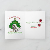 Weihnachtsgeschenke Lhasas Apso Feiertagskarte (Innenseite)