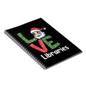 Weihnachtsgeschenke LIEBE Bibliotheken Niedlich Sa Notizblock (Rechte Seite)