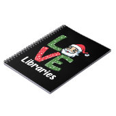 Weihnachtsgeschenke LIEBE Bibliotheken Niedlich Sa Notizblock (Linke Seite)