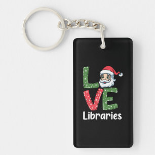 Weihnachtsgeschenke LIEBE Bibliotheken Niedlich Sa Schlüsselanhänger
