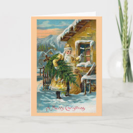 "Weihnachtsgeschenke liefern" Feiertagskarte