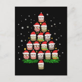 Weihnachtsgeschenke Mädchen Weihnachtsbaum Geschen Postkarte (Vorderseite)