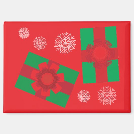 Weihnachtsgeschenke Magnet (Vorderseite)