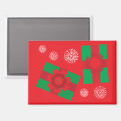 Weihnachtsgeschenke Magnet (Vorderseite/Rückseite)