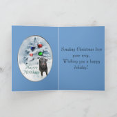Weihnachtsgeschenke Manchesters Terrier Feiertagskarte (Innenseite)