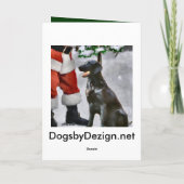 Weihnachtsgeschenke mit Flachbildschirm Feiertagskarte (Rückseite)