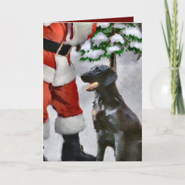 Weihnachtsgeschenke mit Flachbildschirm Feiertagskarte