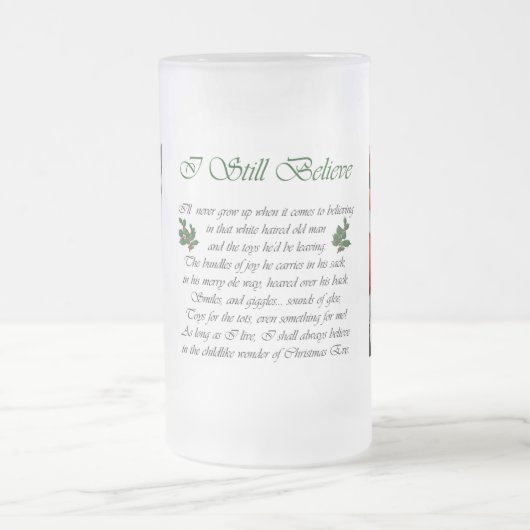 Weihnachtsgeschenke mit Flachbildschirm Mattglas Bierglas (Mittel)